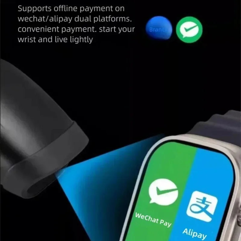 2025 Original HK10 Ultra 3 MAX Smart Watch 4GB ROM AI ROBOT Network Sharing AMOLED NFC Compass GPS Smartwatch for ISO Android