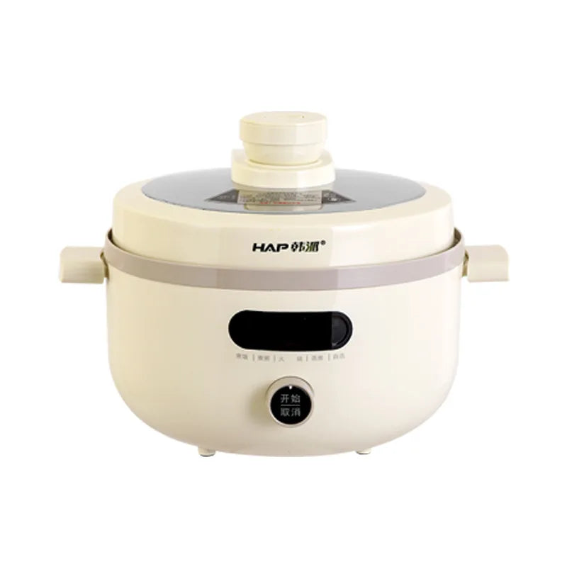 Electric Pressure Cooker 4L Dual Pot Programmable Multicooker Large Capacity Hanpai Rice Stew Soup Safety Lock Slow Cooker