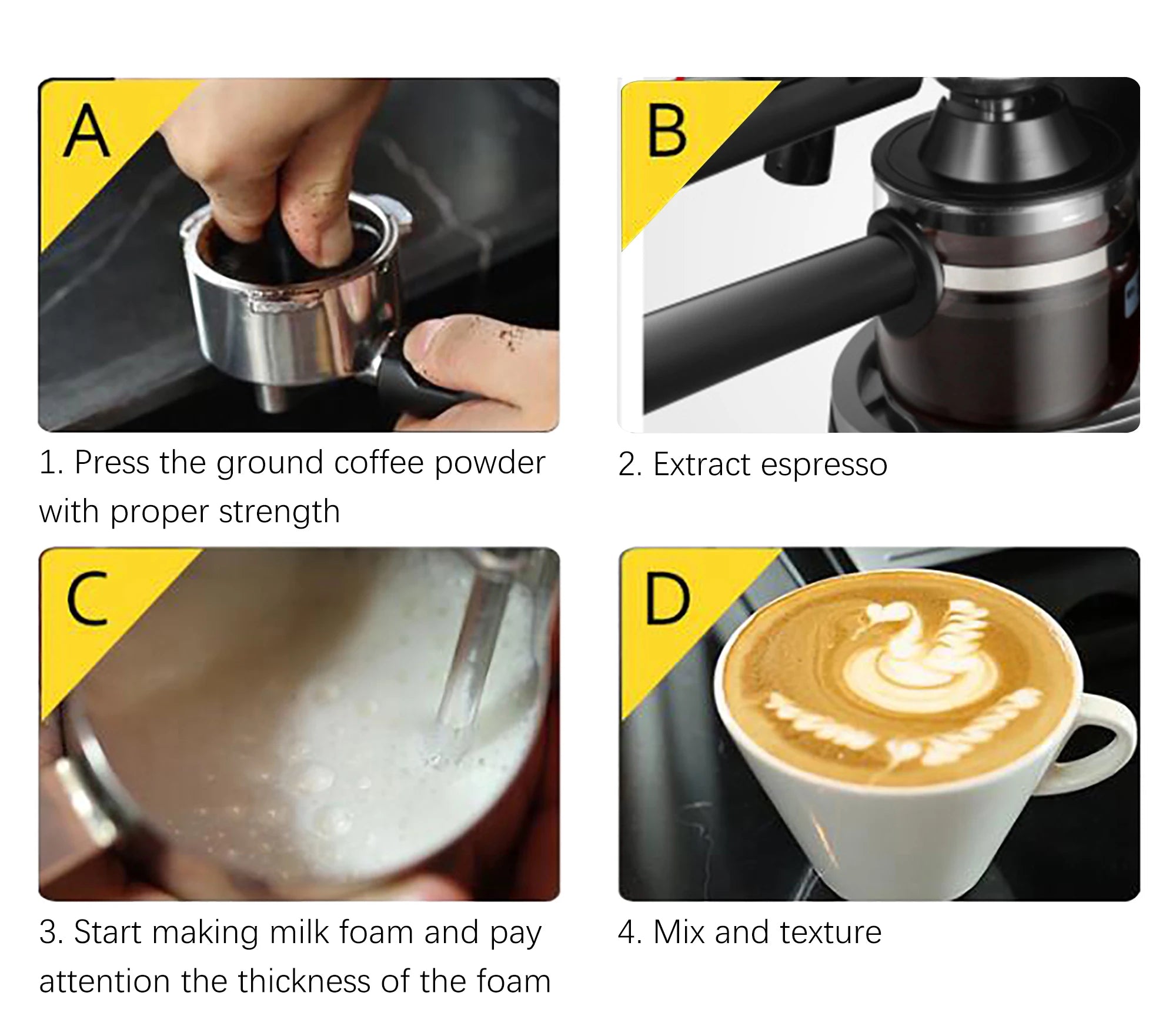 Italian Expresso Coffee Machine Dolce Milk Frother Home Appliances Electric Foam Cappuccino Coffee Maker Semi Automatic Sonifer