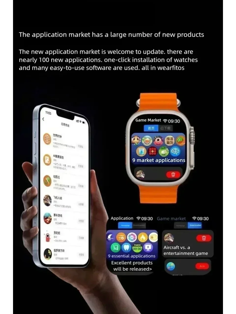 2025 Original HK10 Ultra 3 MAX Smart Watch 4GB ROM AI ROBOT Network Sharing AMOLED NFC Compass GPS Smartwatch for ISO Android