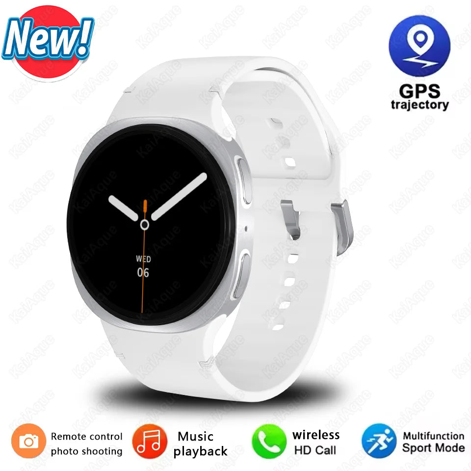 2025New Watch 8 Mini GPS Track Smart Watch For Men Women Health Sport AMOLED Heart Rate Bluetooth Call Waterproof Smartwatch