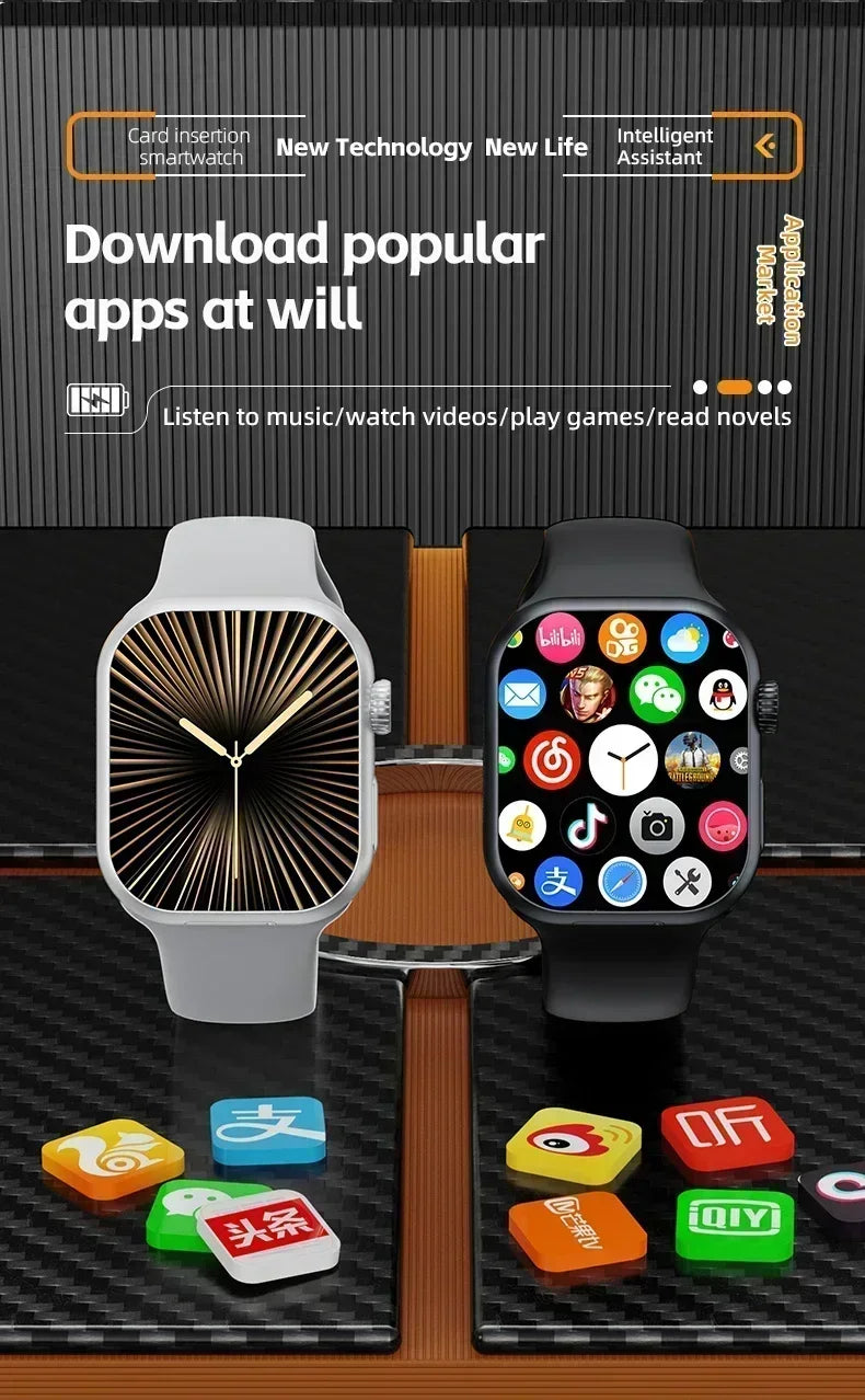 5G Smartwatch Global Version 2.29 Inch AMOLED Display with 180 Degree Rotating Camera Supports SIM Card WiFi GPS Video Calling