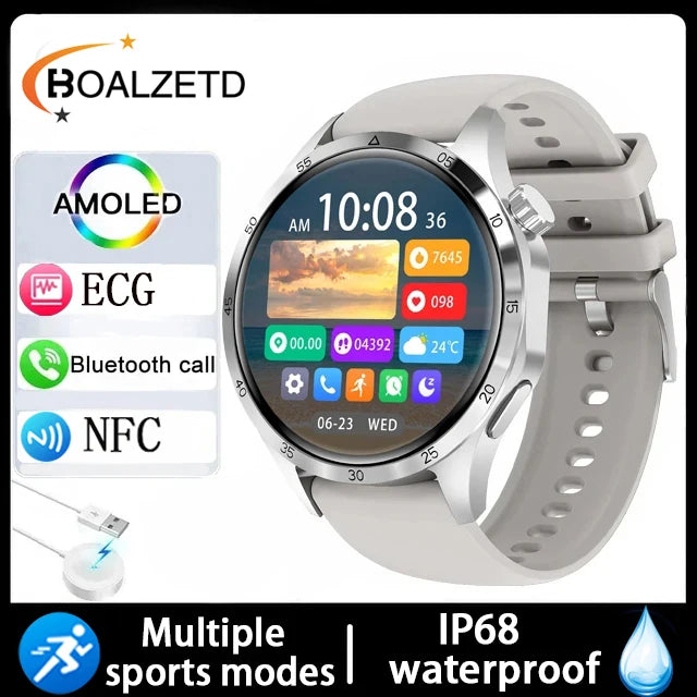 2025 Military outdoor Men 360*360 HD Screen Health Monitoring Waterproof Heart Rate BT Call Smart Watch For Android IOS gifts