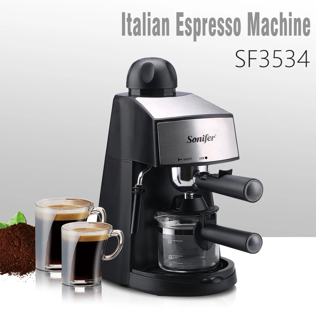 Italian Expresso Coffee Machine Dolce Milk Frother Home Appliances Electric Foam Cappuccino Coffee Maker Semi Automatic Sonifer