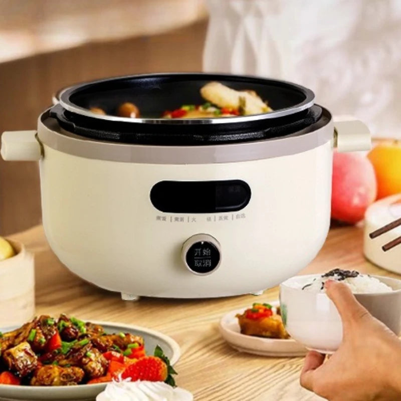 Electric Pressure Cooker 4L Dual Pot Programmable Multicooker Large Capacity Hanpai Rice Stew Soup Safety Lock Slow Cooker