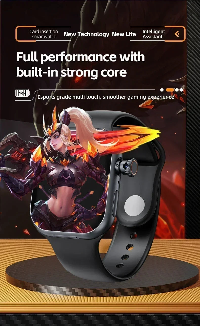 5G Smartwatch Global Version 2.29 Inch AMOLED Display with 180 Degree Rotating Camera Supports SIM Card WiFi GPS Video Calling