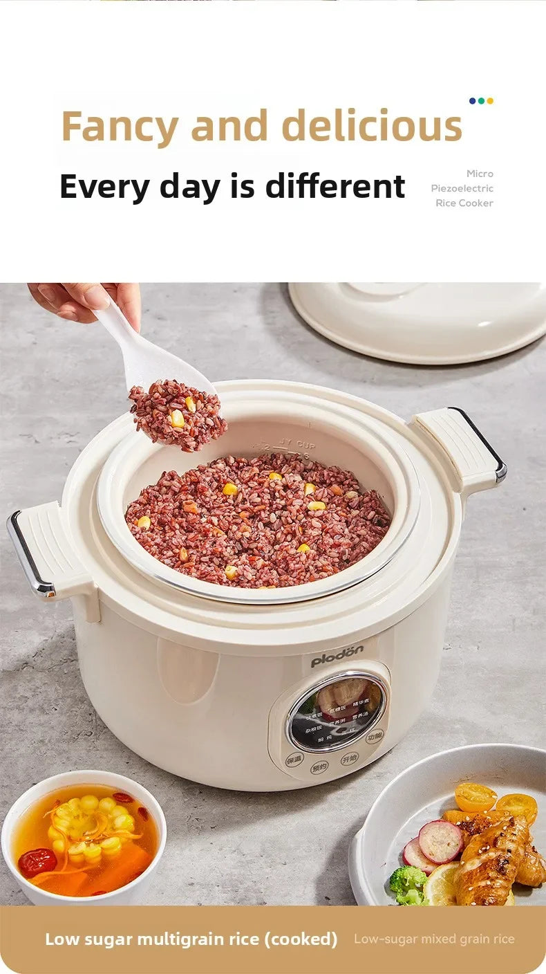 3L Electric Pressure Cooker Programmable Digital Multicooker Baby Food Rice Cooker Nonstick Inner Pot Safety Lock Slow Cooker