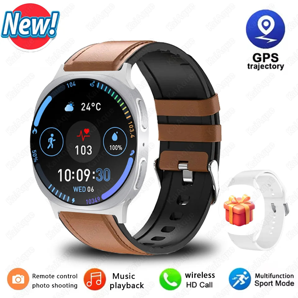 2025New Watch 8 Mini GPS Track Smart Watch For Men Women Health Sport AMOLED Heart Rate Bluetooth Call Waterproof Smartwatch