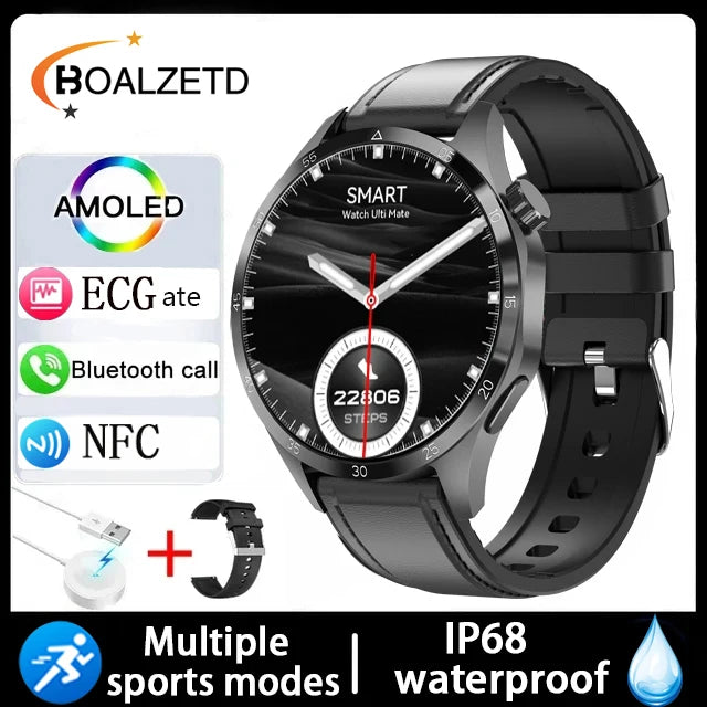 2025 Military outdoor Men 360*360 HD Screen Health Monitoring Waterproof Heart Rate BT Call Smart Watch For Android IOS gifts