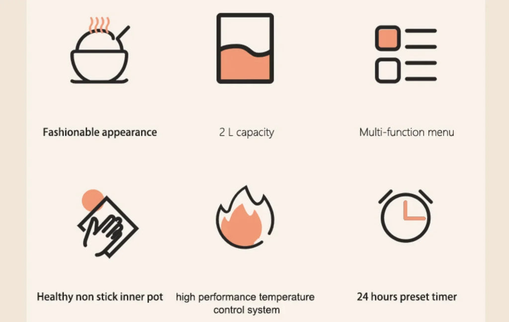 12V 24V 110V 220V 2L four voltage car home rice cooker van car rice cooker for travel global voltage use