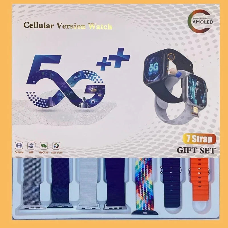 2025 CD20 Smartwatch: 2.29" AMOLED Display, SIM Card & WiFi Call, GPS, 180° Rotatable Camera for Video Calls