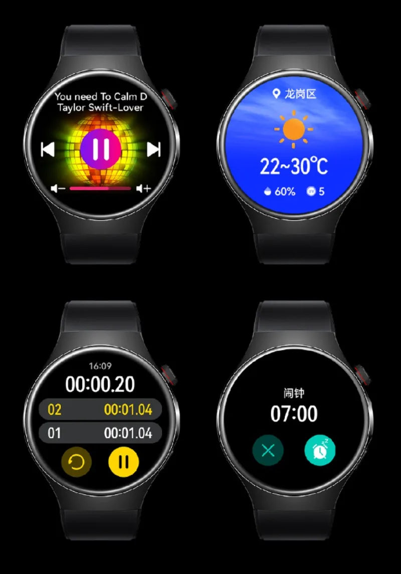 2025 New BW17 Smartwatch 4G Network WiFi GPS Android IOS 1.5 inch Screen Google Play Pedometer Sleep Tracker SIM Card Support