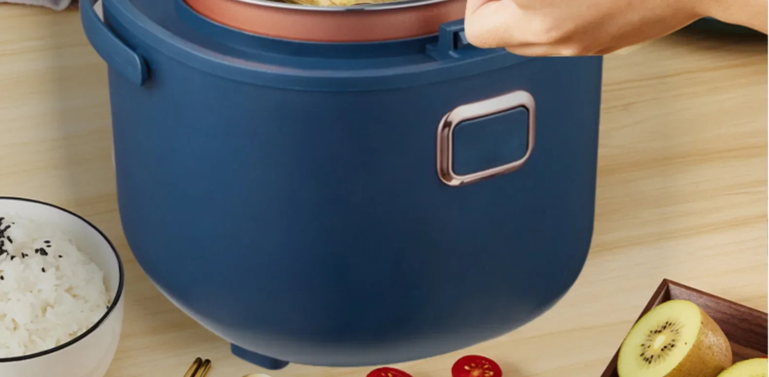 12V 24V 110V 220V 2L four voltage car home rice cooker van car rice cooker for travel global voltage use