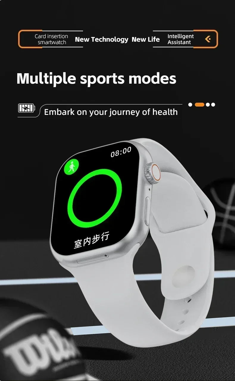 5G Smartwatch Global Version 2.29 Inch AMOLED Display with 180 Degree Rotating Camera Supports SIM Card WiFi GPS Video Calling