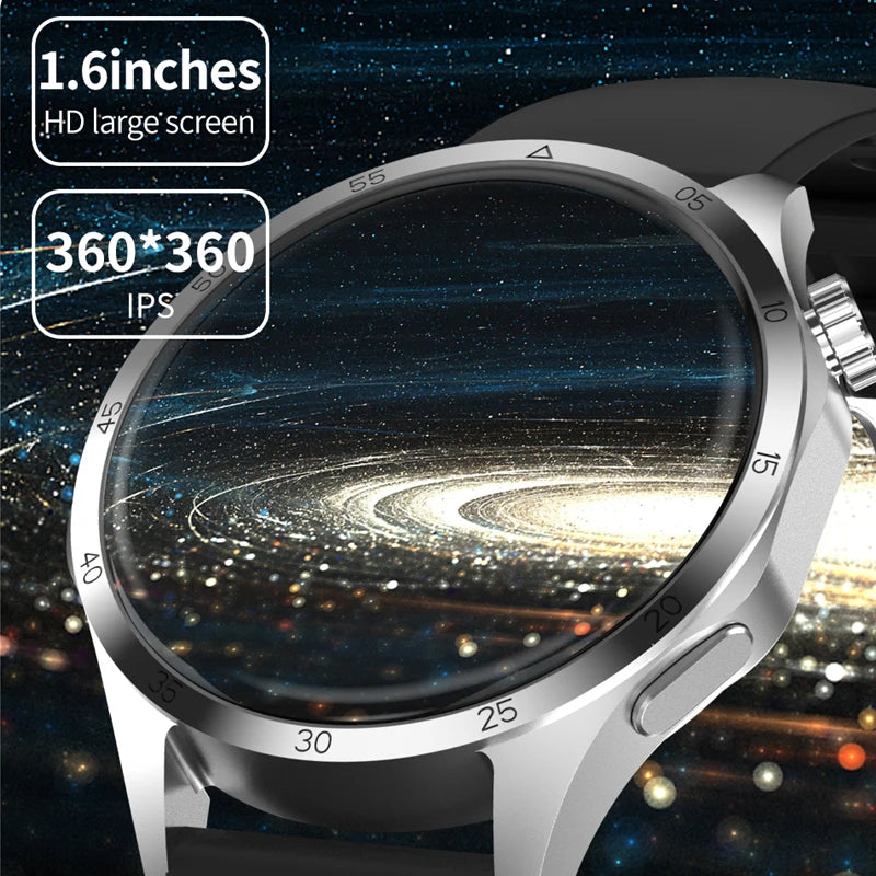 2025 Military outdoor Men 360*360 HD Screen Health Monitoring Waterproof Heart Rate BT Call Smart Watch For Android IOS gifts