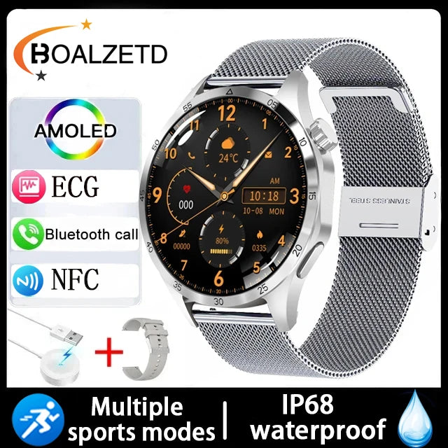 2025 Military outdoor Men 360*360 HD Screen Health Monitoring Waterproof Heart Rate BT Call Smart Watch For Android IOS gifts
