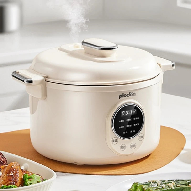3L Electric Pressure Cooker Programmable Digital Multicooker Baby Food Rice Cooker Nonstick Inner Pot Safety Lock Slow Cooker