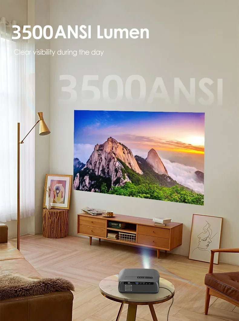 CAIWEI A10R Projector 4k Android for Home Full HD 1080P Auto Focus Wifi 6 3500 ANSI Smart TV Portable Beam projetores no brasil