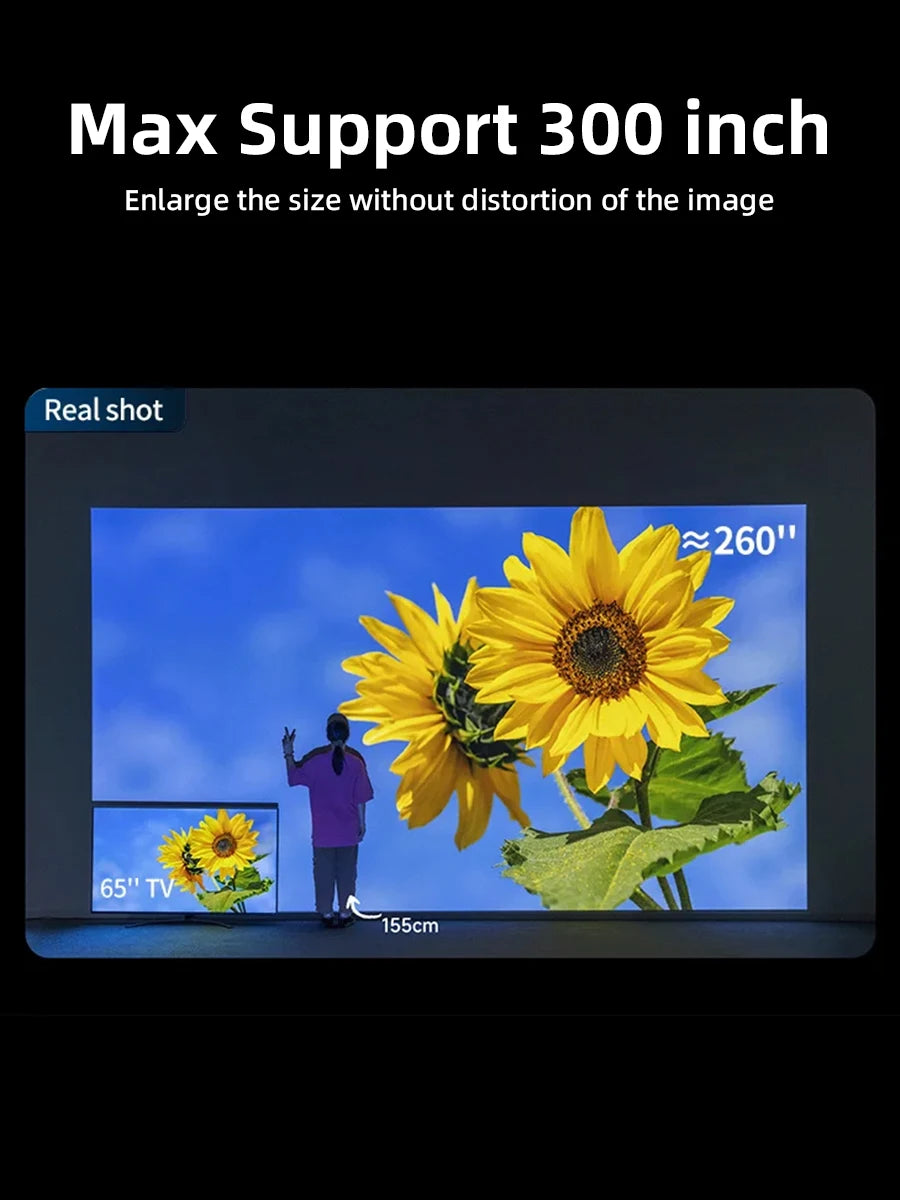 CAIWEI A10R Projector 4k Android for Home Full HD 1080P Auto Focus Wifi 6 3500 ANSI Smart TV Portable Beam projetores no brasil