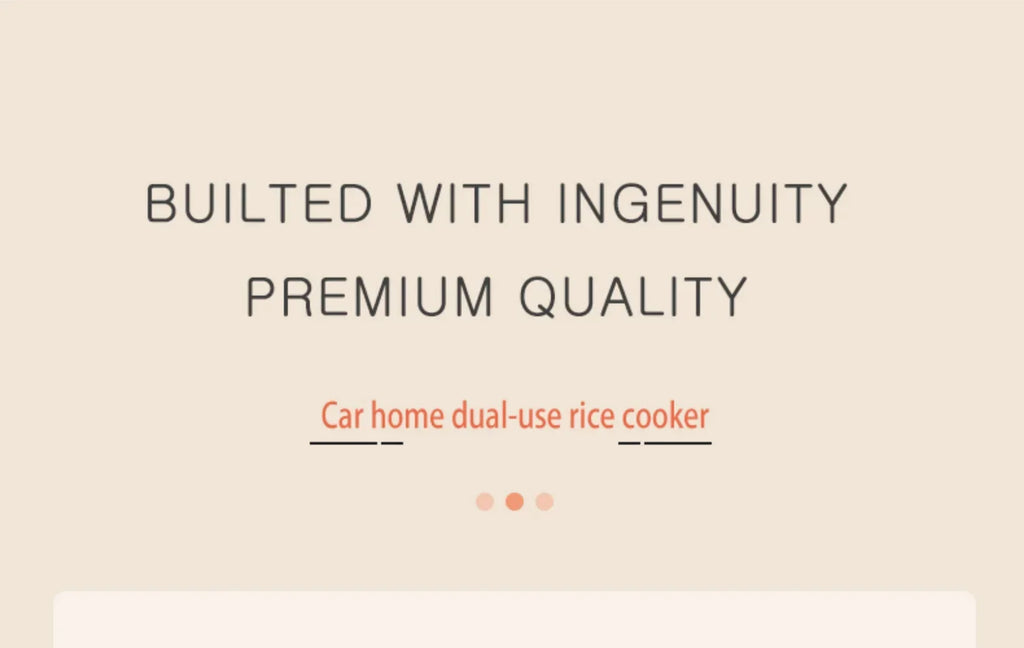 12V 24V 110V 220V 2L four voltage car home rice cooker van car rice cooker for travel global voltage use