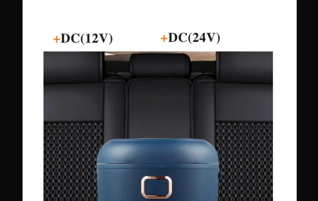 12V 24V 110V 220V 2L four voltage car home rice cooker van car rice cooker for travel global voltage use