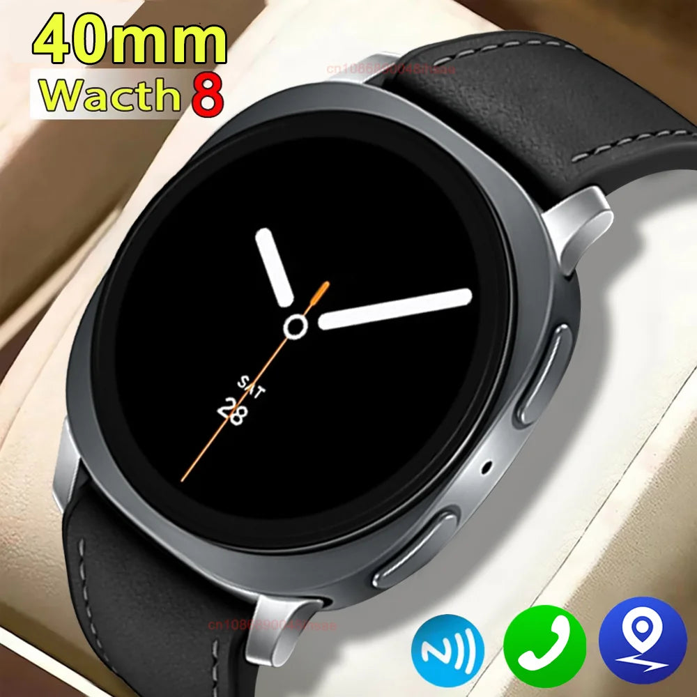 2025New Watch 8 Mini GPS Track Smart Watch For Men Women Health Sport AMOLED Heart Rate Bluetooth Call Waterproof Smartwatch