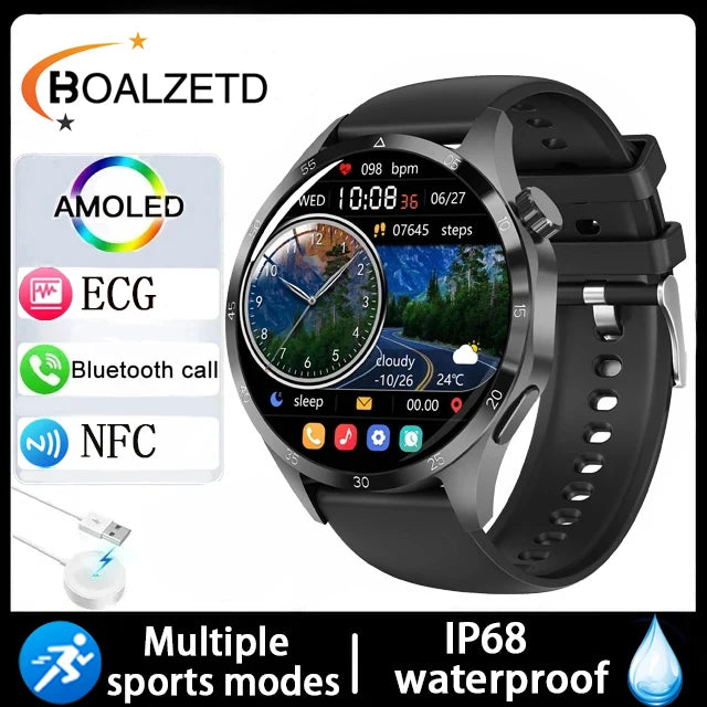 2025 Military outdoor Men 360*360 HD Screen Health Monitoring Waterproof Heart Rate BT Call Smart Watch For Android IOS gifts