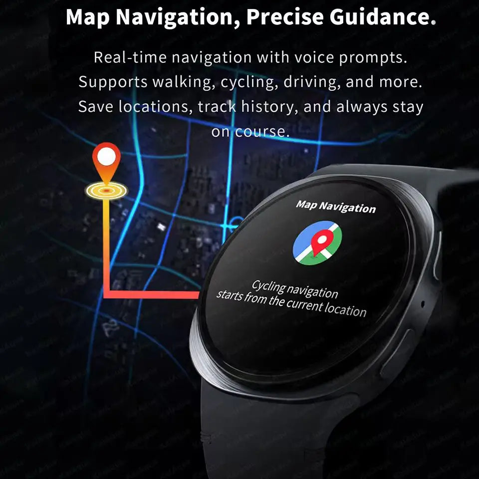 2025New Watch 8 Mini GPS Track Smart Watch For Men Women Health Sport AMOLED Heart Rate Bluetooth Call Waterproof Smartwatch