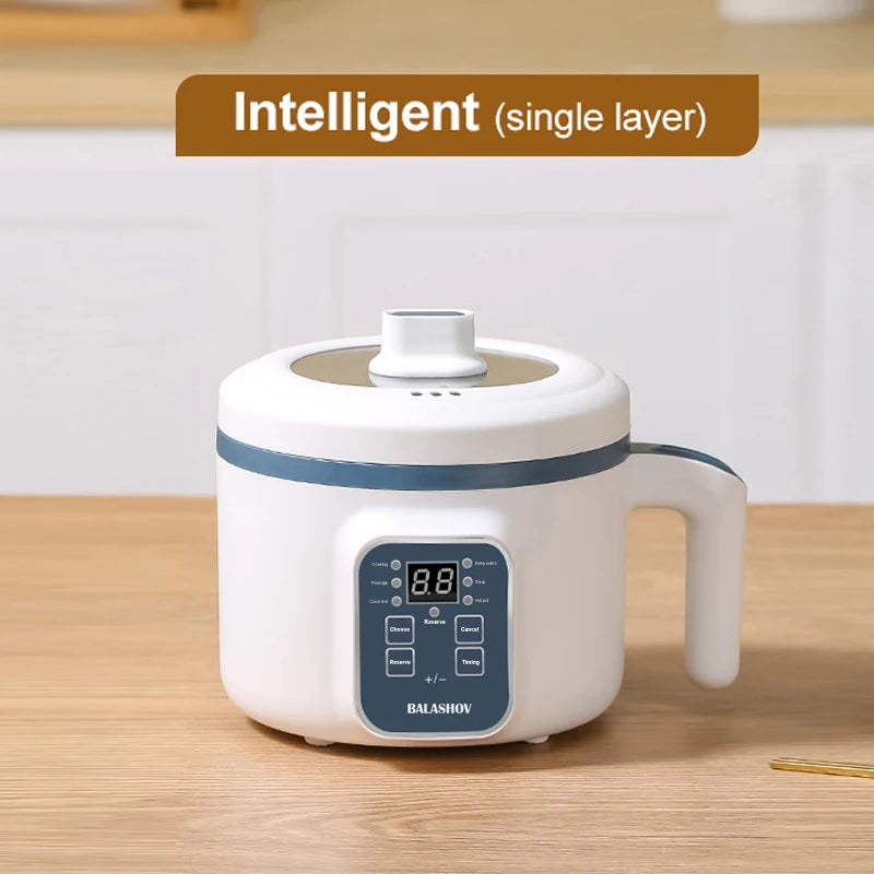 Mini Electric Rice Cooker Single Double Layer Intelligent Automatic Home Kitchen Cooker 1-2 People MultiCooker Steamed Rice Pot