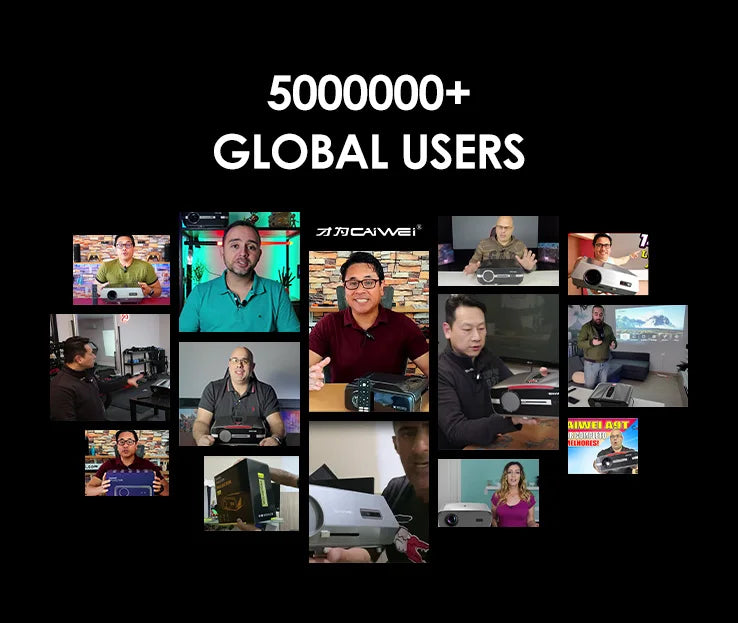 CAIWEI A10R Projector 4k Android for Home Full HD 1080P Auto Focus Wifi 6 3500 ANSI Smart TV Portable Beam projetores no brasil