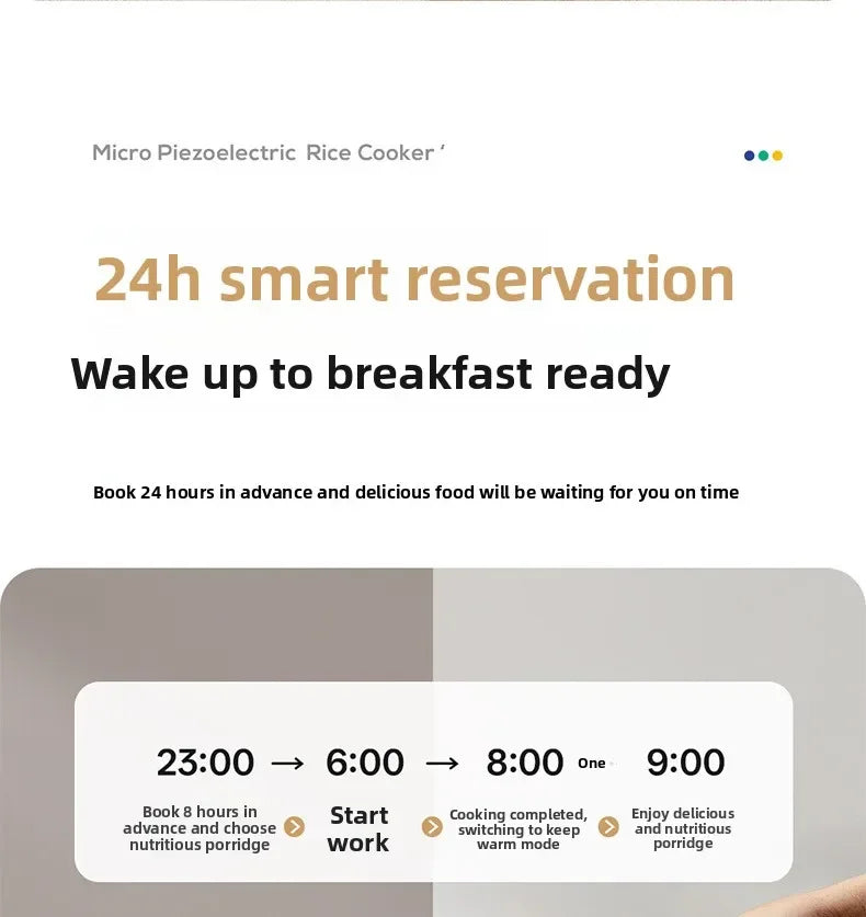 3L Electric Pressure Cooker Programmable Digital Multicooker Baby Food Rice Cooker Nonstick Inner Pot Safety Lock Slow Cooker