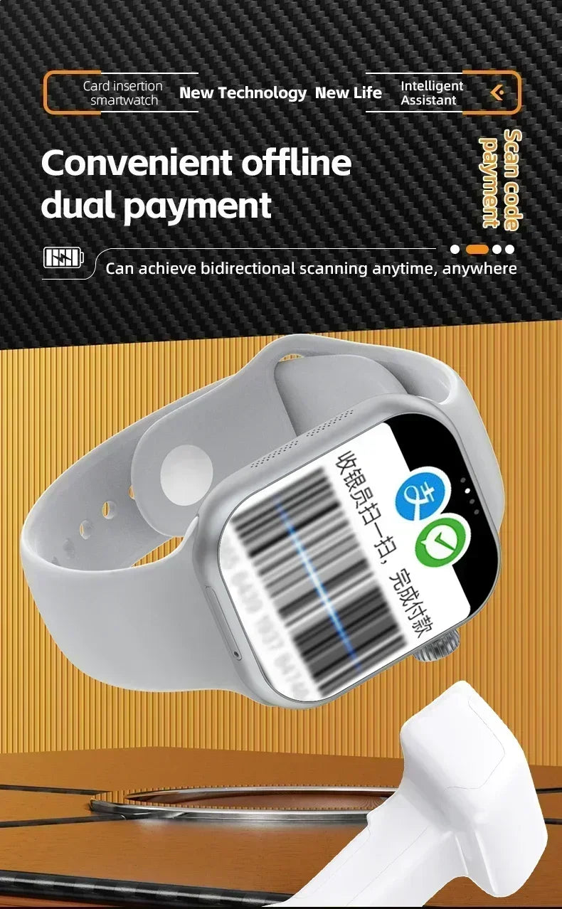 5G Smartwatch Global Version 2.29 Inch AMOLED Display with 180 Degree Rotating Camera Supports SIM Card WiFi GPS Video Calling