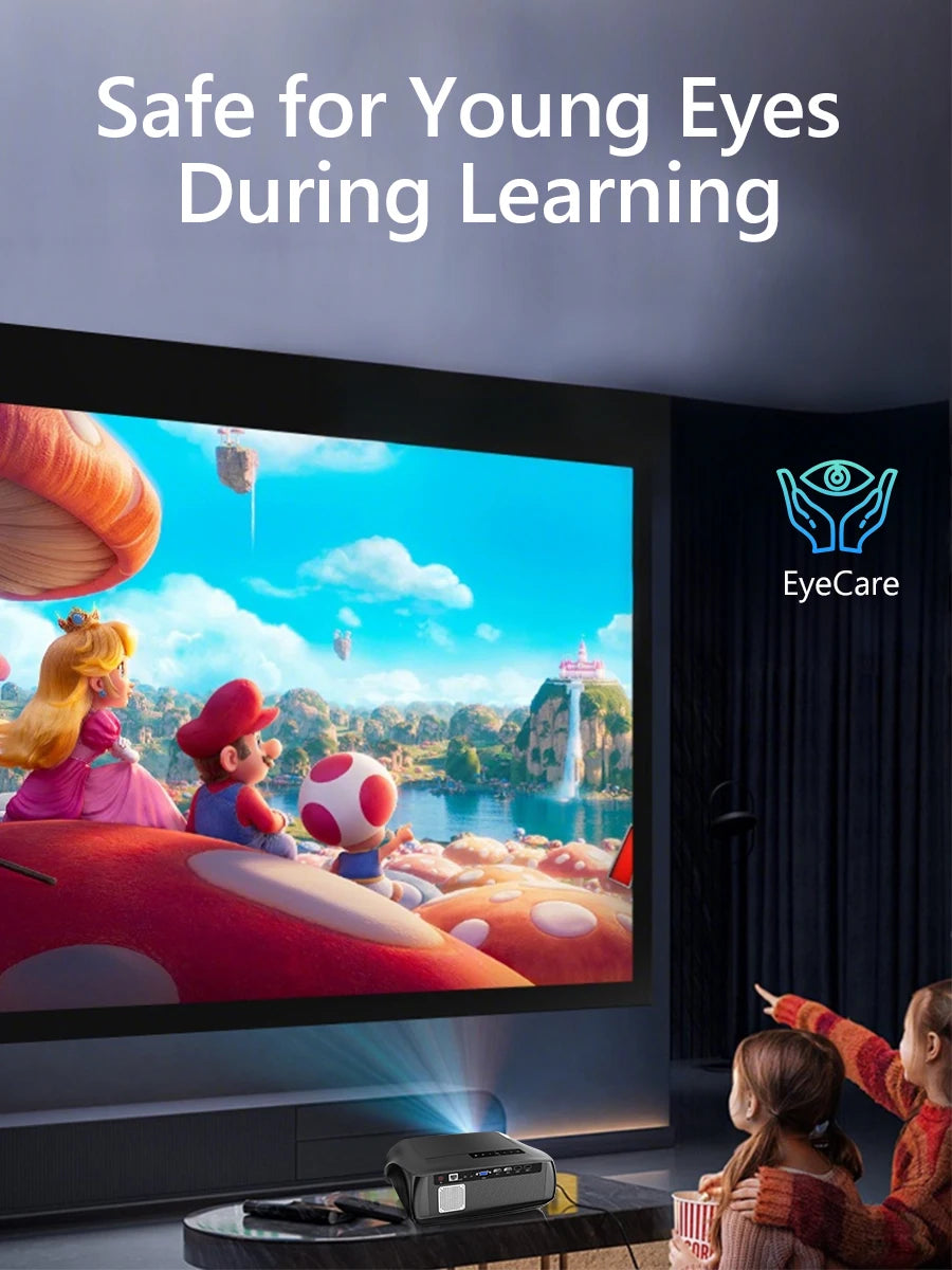 CAIWEI A10R Projector 4k Android for Home Full HD 1080P Auto Focus Wifi 6 3500 ANSI Smart TV Portable Beam projetores no brasil