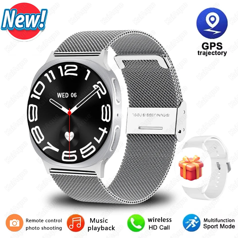 2025New Watch 8 Mini GPS Track Smart Watch For Men Women Health Sport AMOLED Heart Rate Bluetooth Call Waterproof Smartwatch