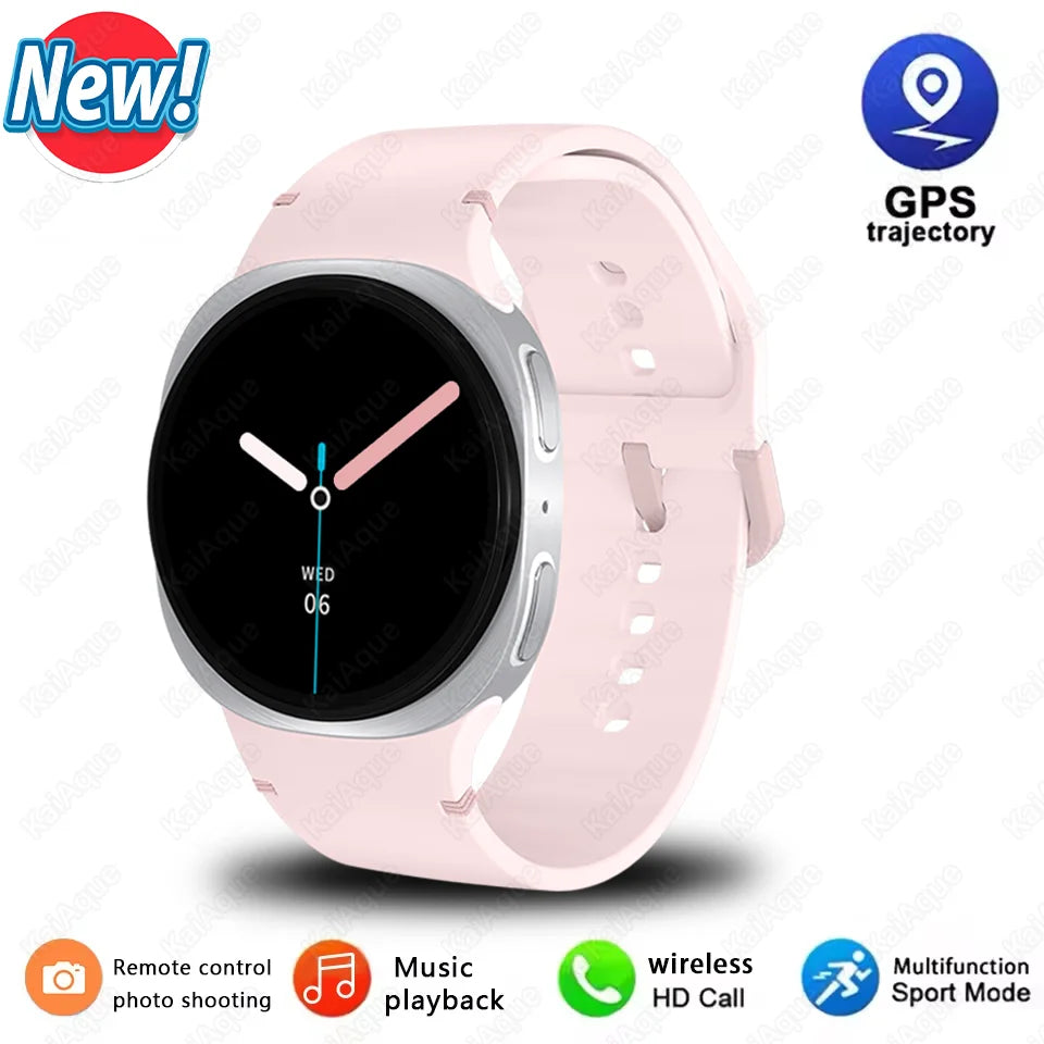 2025New Watch 8 Mini GPS Track Smart Watch For Men Women Health Sport AMOLED Heart Rate Bluetooth Call Waterproof Smartwatch
