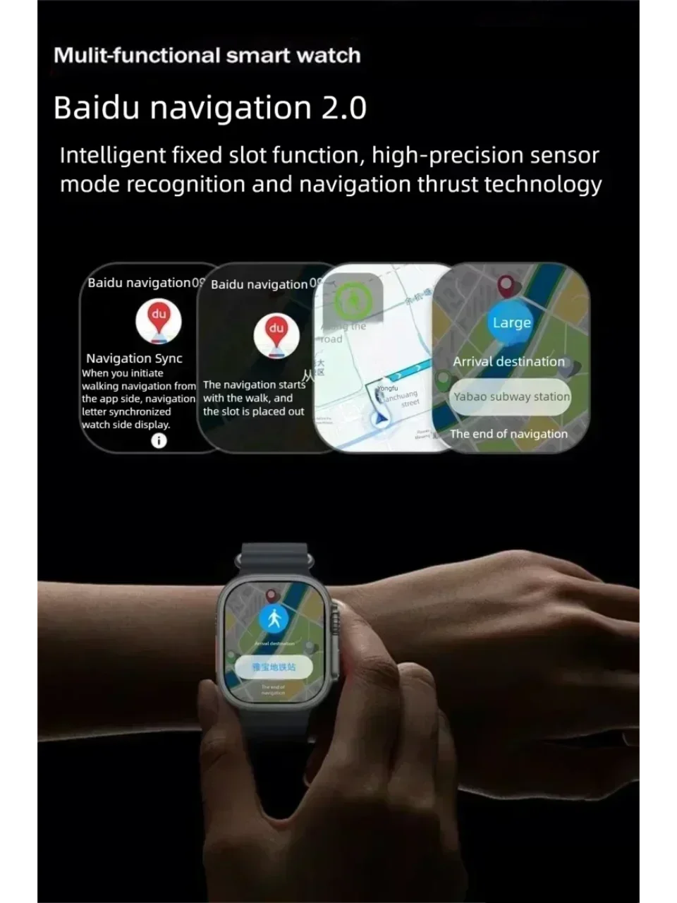 2025 Original HK10 Ultra 3 MAX Smart Watch 4GB ROM AI ROBOT Network Sharing AMOLED NFC Compass GPS Smartwatch for ISO Android