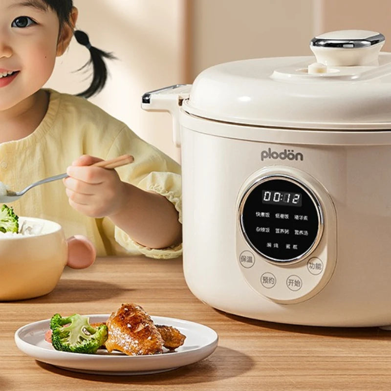 3L Electric Pressure Cooker Programmable Digital Multicooker Baby Food Rice Cooker Nonstick Inner Pot Safety Lock Slow Cooker