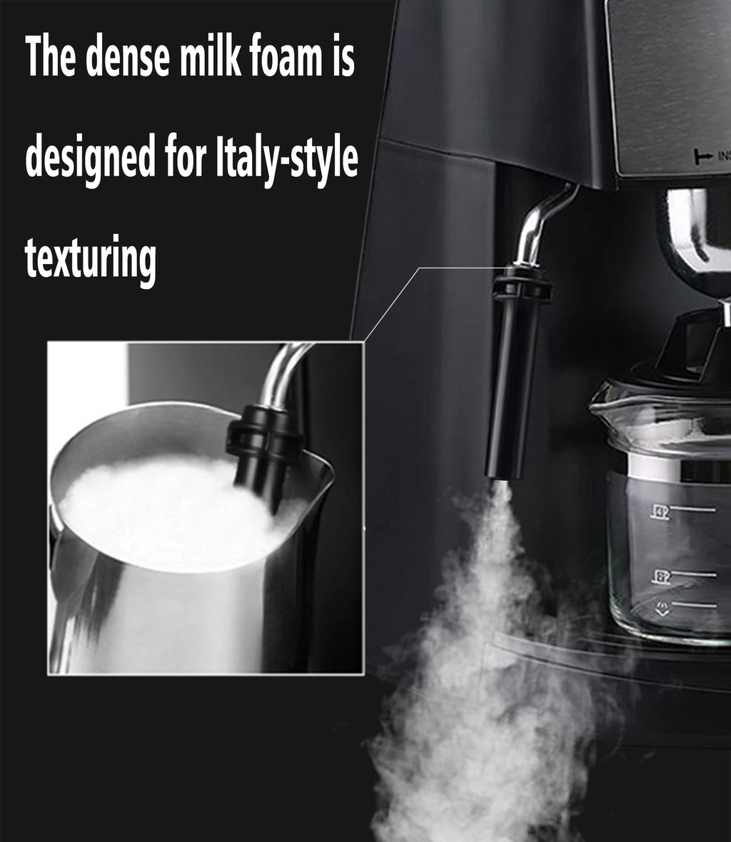 Italian Expresso Coffee Machine Dolce Milk Frother Home Appliances Electric Foam Cappuccino Coffee Maker Semi Automatic Sonifer