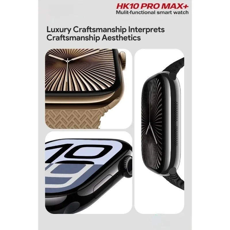 HK10 Pro Max AMOLED smartwatch 1GB ROM NFC Bluetooth 46mm local music recording men's and women's smartwatches Sersies