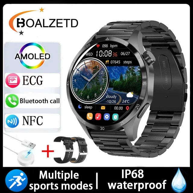 2025 Military outdoor Men 360*360 HD Screen Health Monitoring Waterproof Heart Rate BT Call Smart Watch For Android IOS gifts